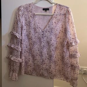 WORN ONCE printed pink 1.State top